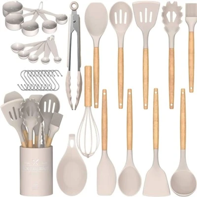 33pcs Силіконовий кухонний набори для посуду